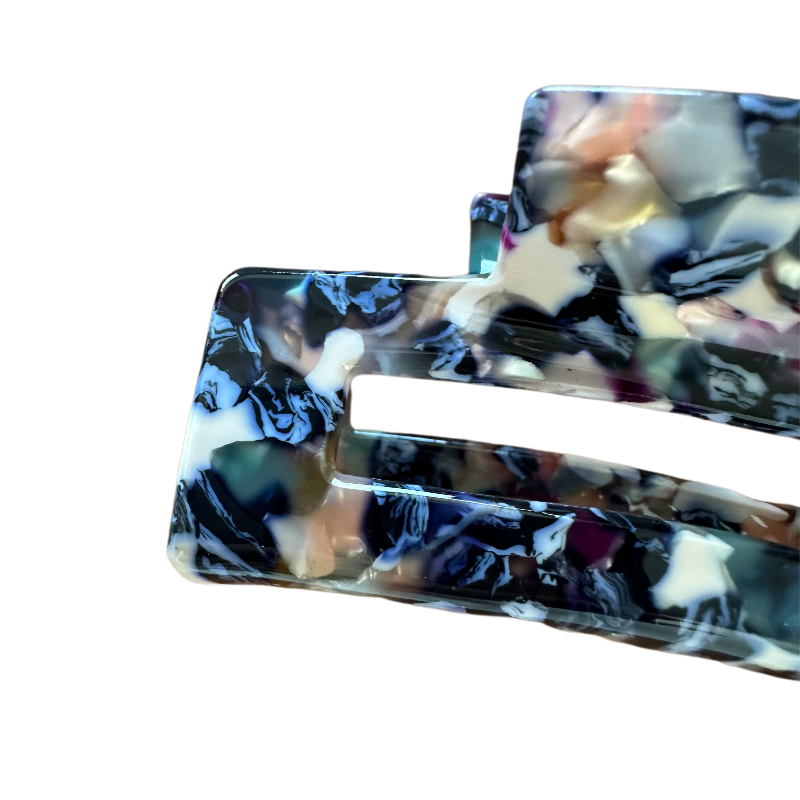 Acetic Acid Claw Clip Flat 7.5cm for Long Hair