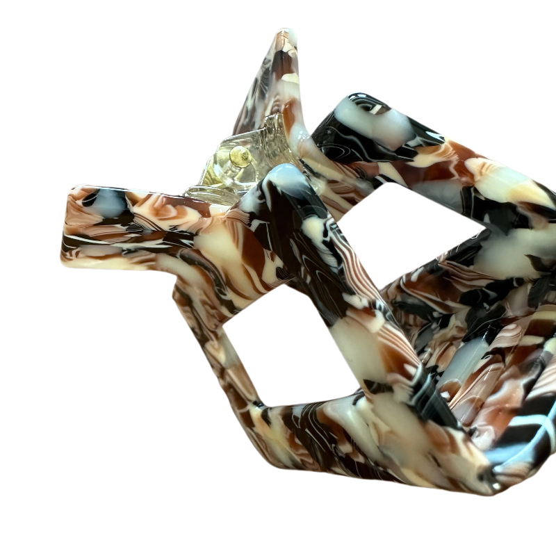 Small Claw Clip 5CM Acetate Hollow Rectangle Hair Claw