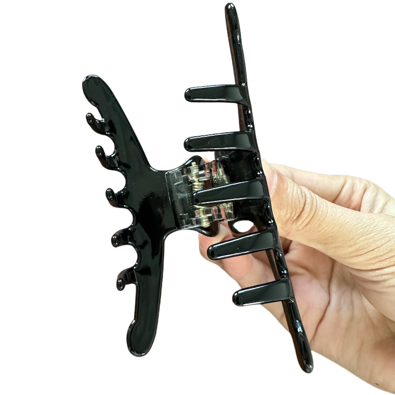 Black Claw Clips Large Hair Accessories 10cm