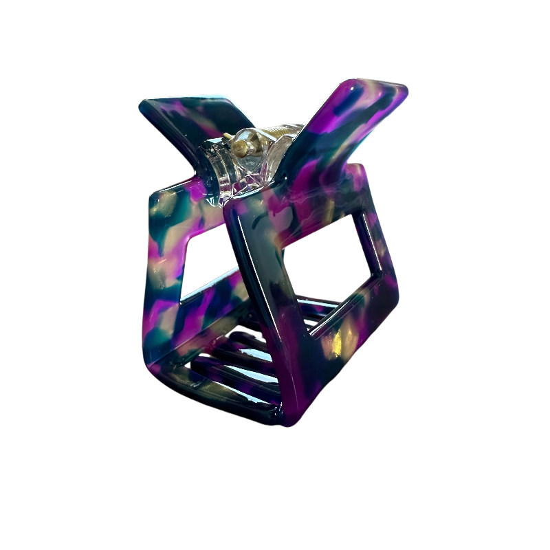 Flat Claw Clip Square Acetate 5cm Hair Claw