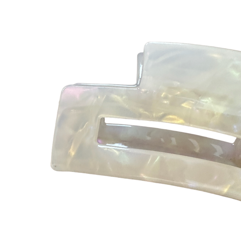 Acetic Acid Diamond White claw clips with long hair 7.5CM