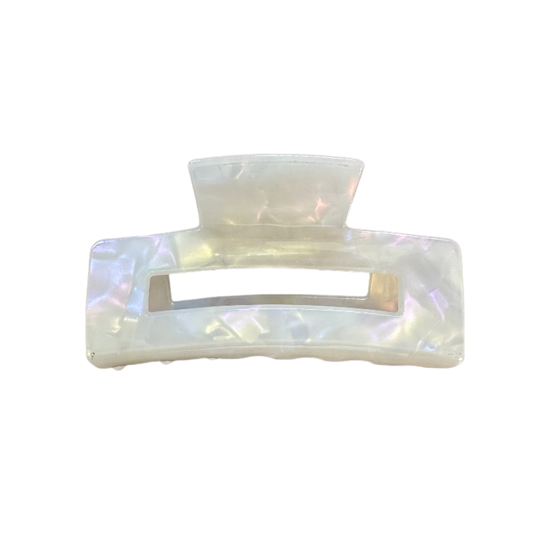 Acetic Acid Diamond White claw clips with long hair 7.5CM
