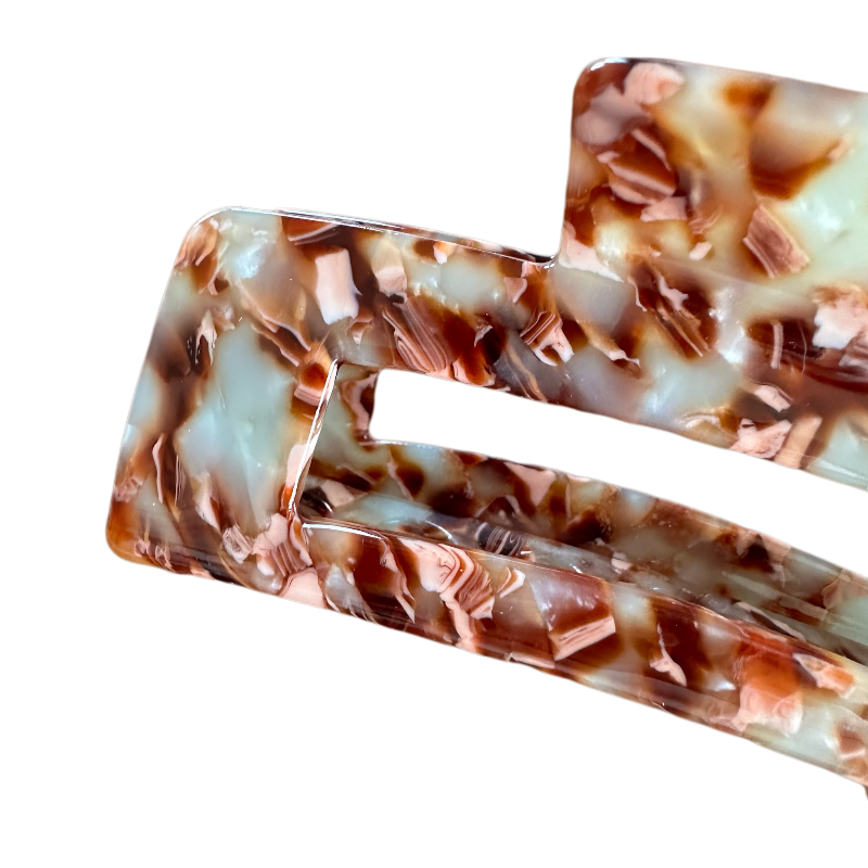 Long Claw Clip Rectangle Acetate Claw Clips 10CM