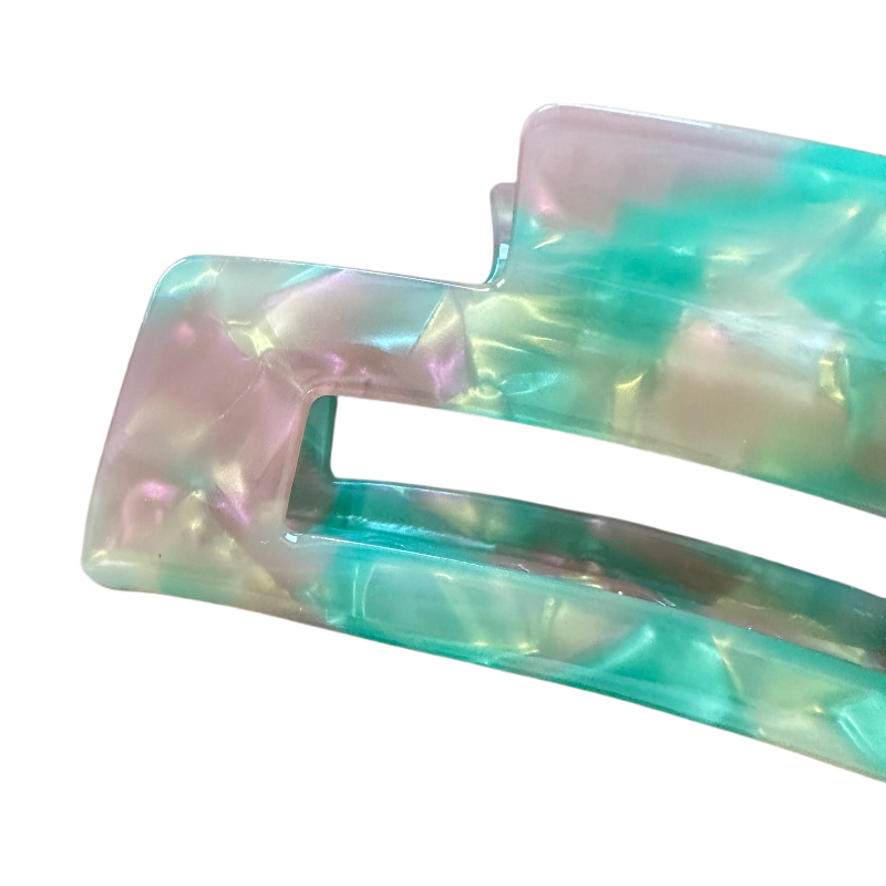 Hairstyles with A Claw Clip 10CM Rectangle Acetic Acid