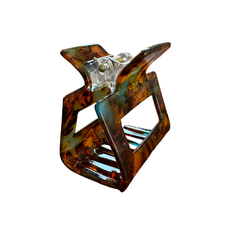 Square Acetate Claw Clip 5cm for Short Hair
