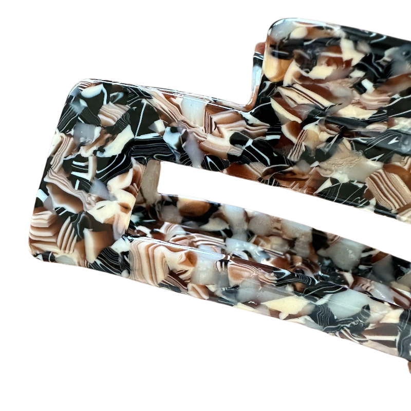 Acetic Acid Claw Clip for Hair 10CM Rectangle Hollow Hair Claw