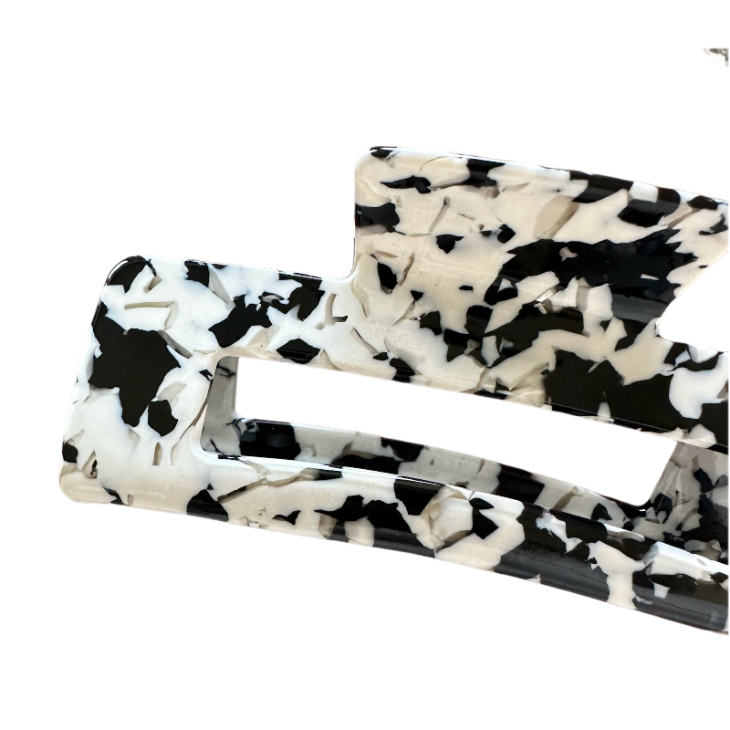 Acetate Black Claw Clips 10CM for Women Thick Hair