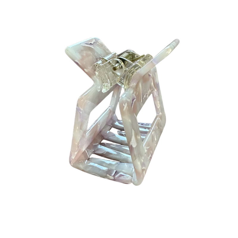 White Hair Claw Clips 5CM Acetic Acid