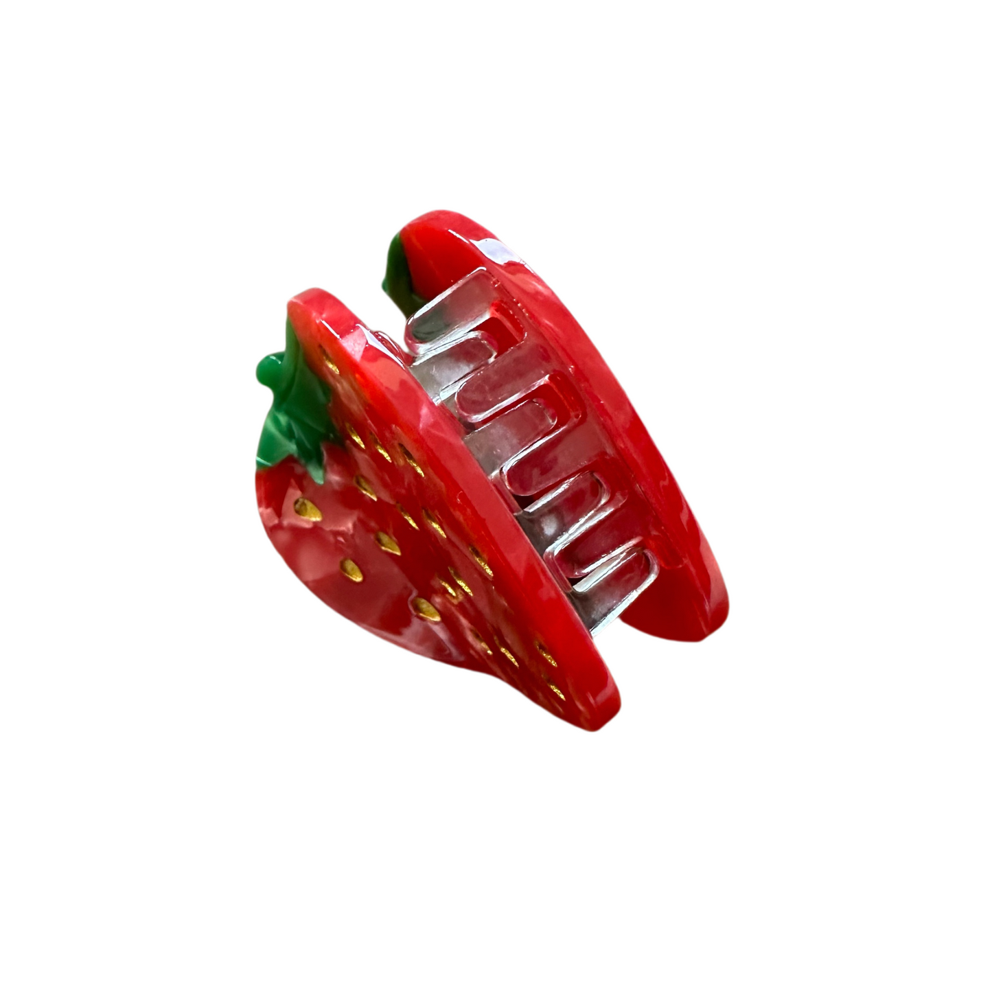 4CM Fruit Strawberry Cute Claw Clip Hairstyles for Short Hair
