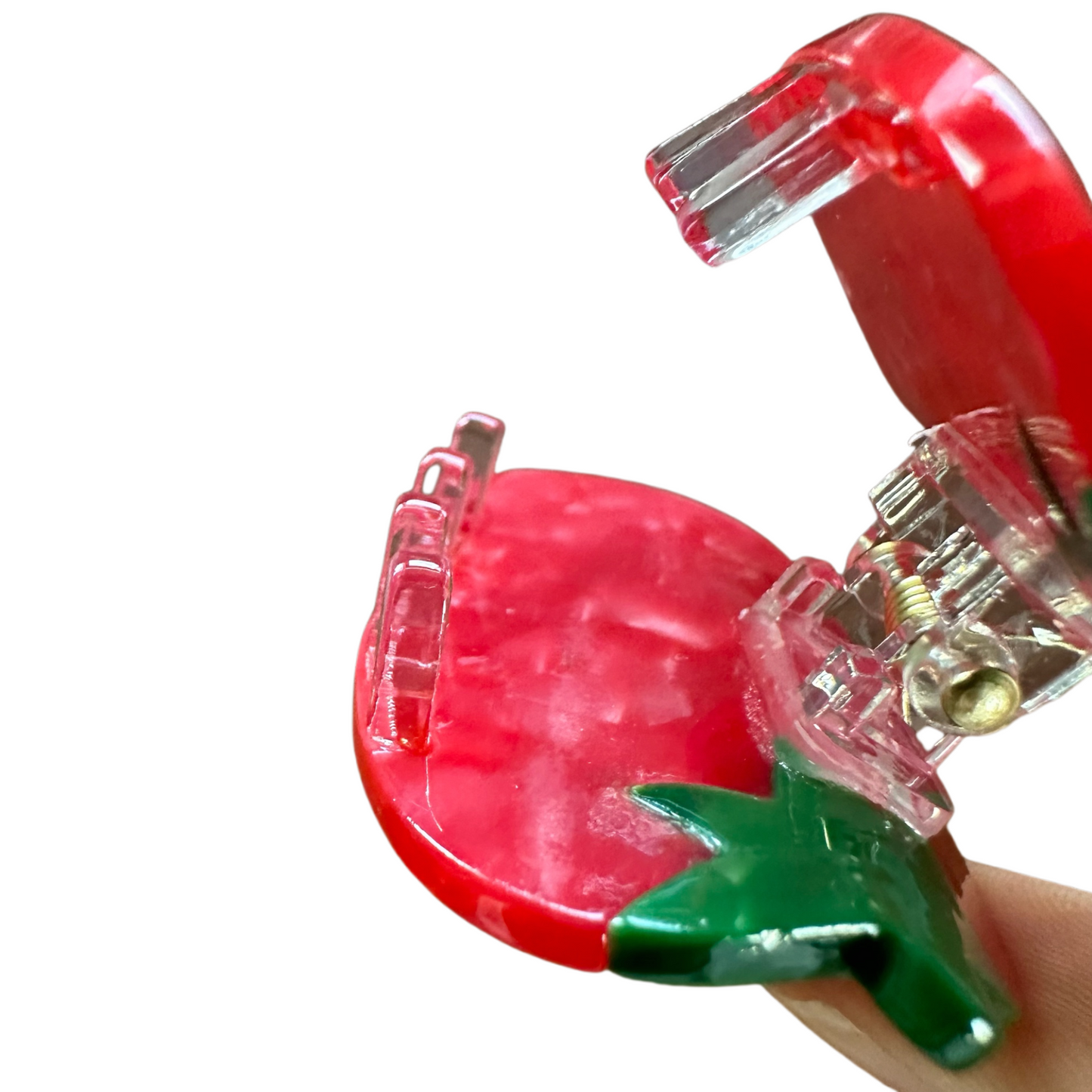 4CM Fruit Strawberry Cute Claw Clip Hairstyles for Short Hair