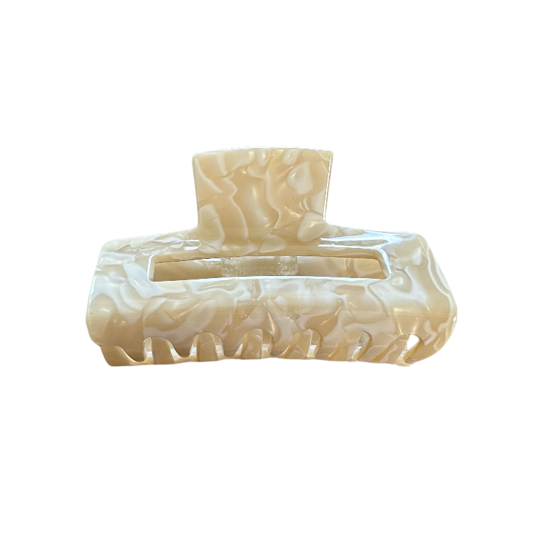 Beige Hair Claw Clips 7.5CM for Women Hair