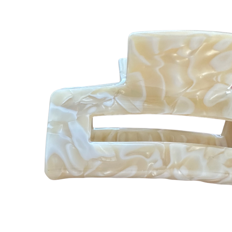 Beige Hair Claw Clips 7.5CM for Women Hair