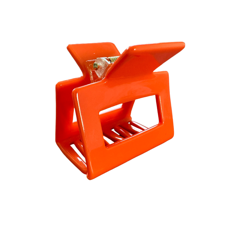 5CM Acetic Acid Orange Claw Clip Style For Women Hair
