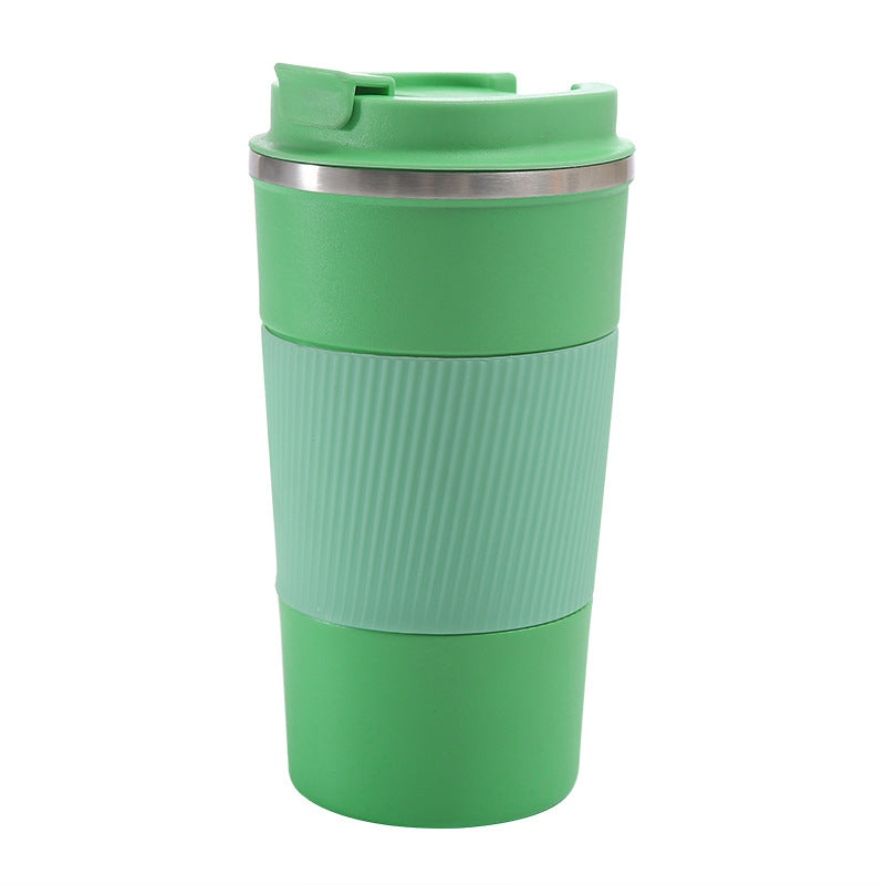 380ml 510ml Stainless Steel Coffee Cup With Silicone Sleeve Gift Cup CeramicInsulated Cup