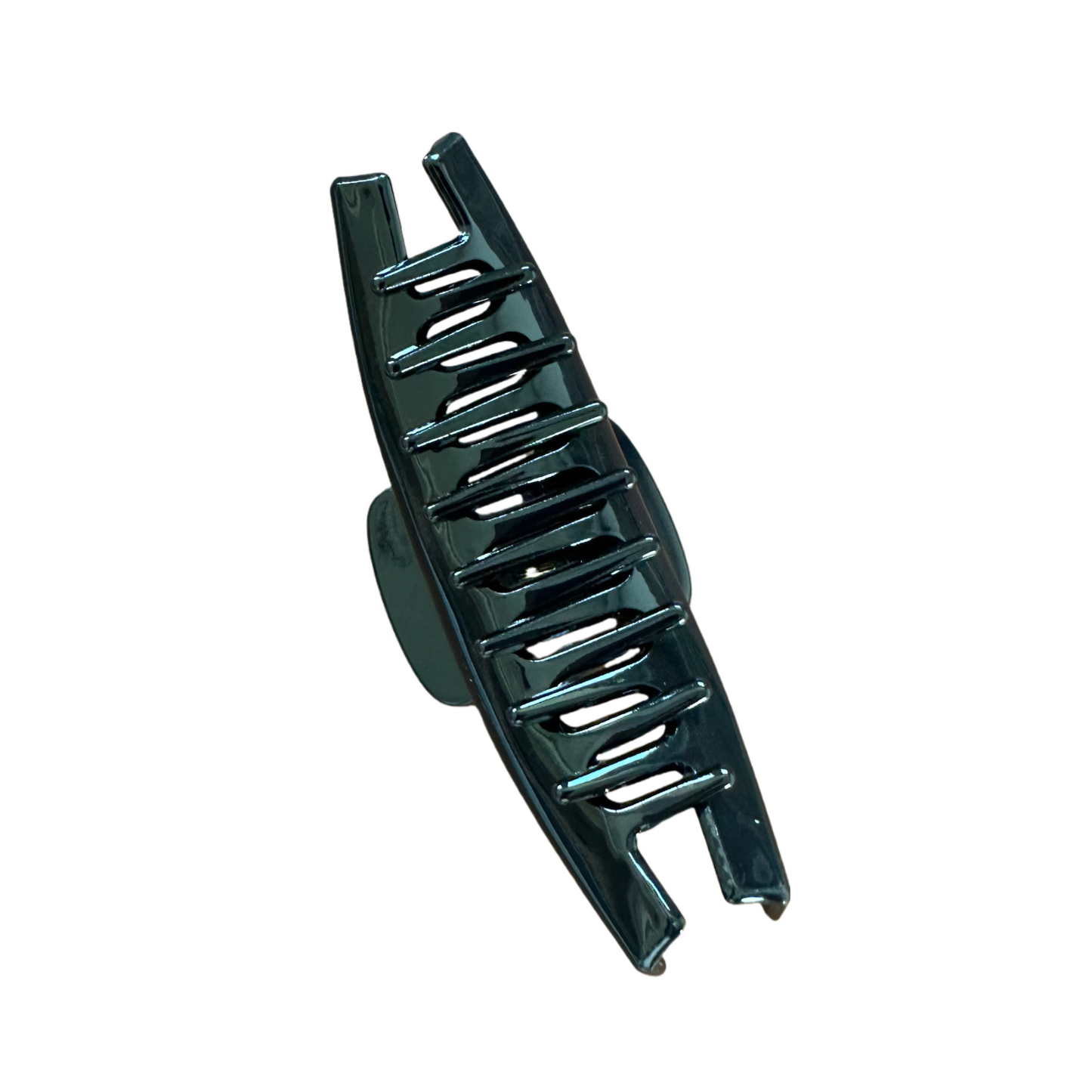 11.5cm Large Black Claw Clip With Logo for Long Thick Hair