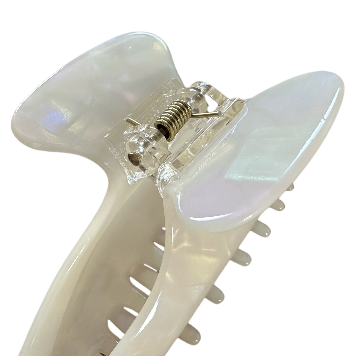 11.5cm White Big Hair Clips Claw Acetate Hair Accessories
