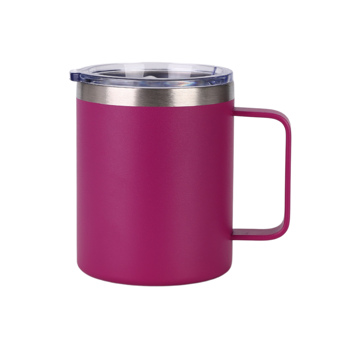 12 oz handle coffee mug 304 stainless steel insulated cup portable lid beer mug