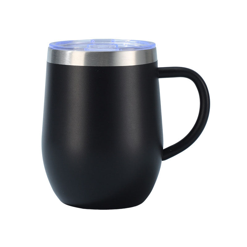 Vacuum 12oz Handle Eggshell Cup Stainless Steel Coffee Mug