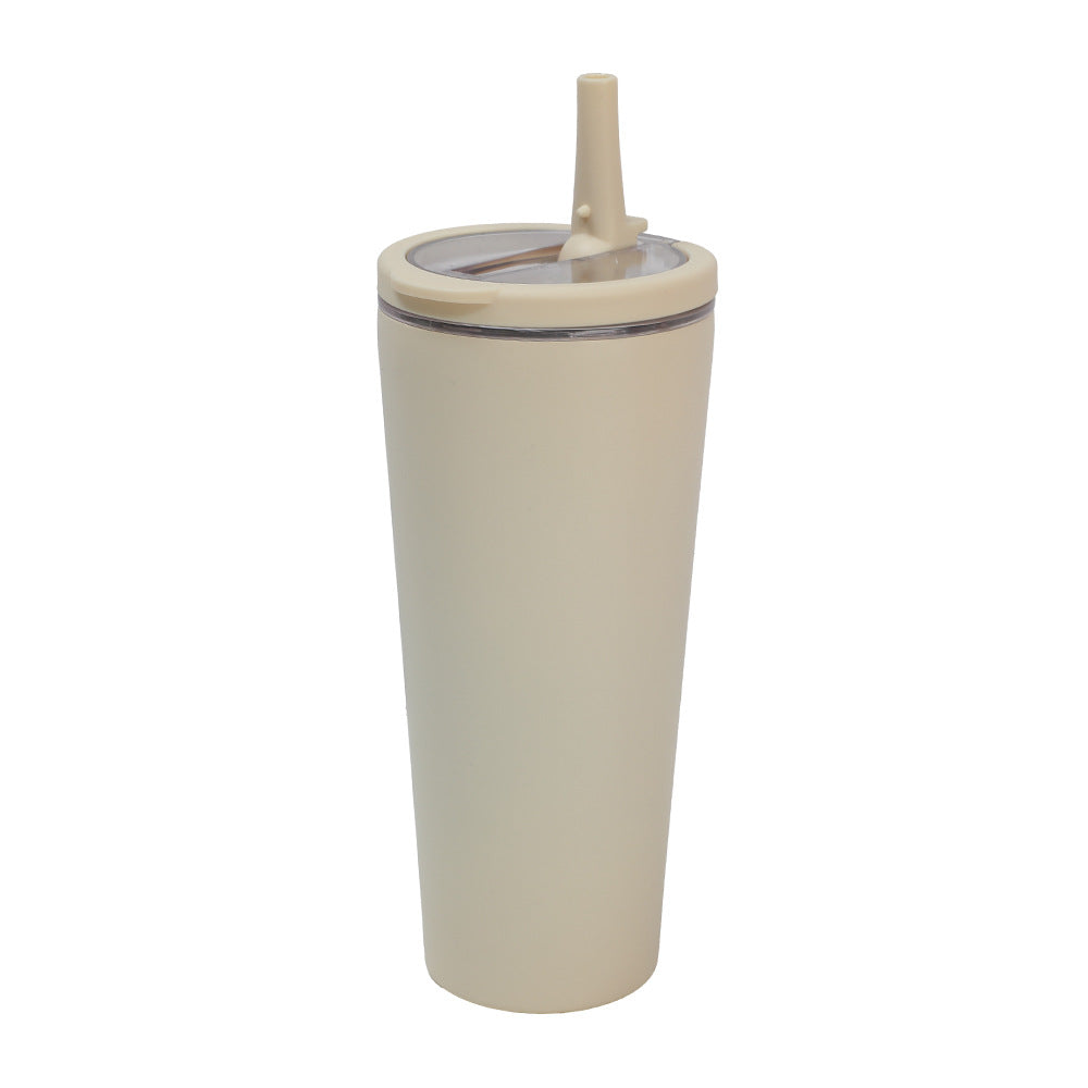 710ml/850ml Circular handle folding straw stainless steel tumbler
