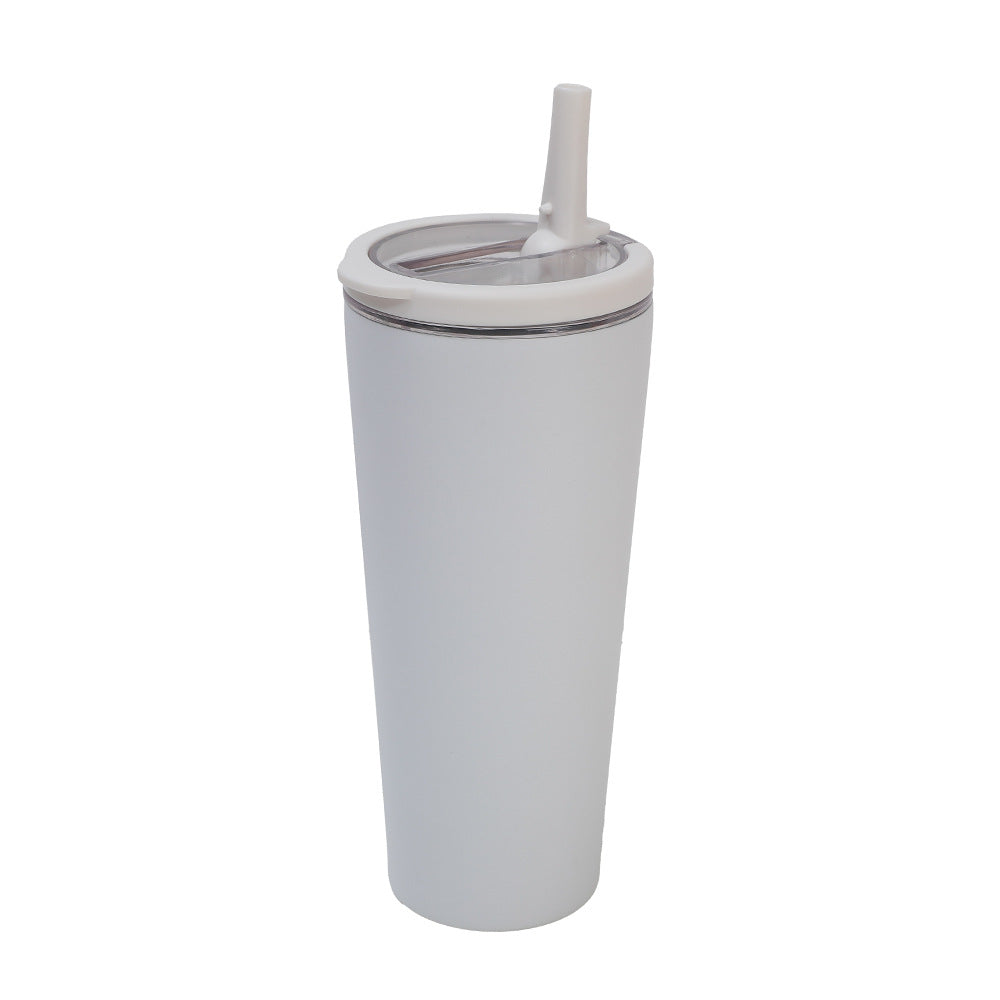 710ml/850ml Circular handle folding straw stainless steel tumbler
