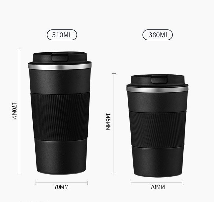 380ml 510ml Stainless Steel Coffee Cup With Silicone Sleeve Gift Cup CeramicInsulated Cup