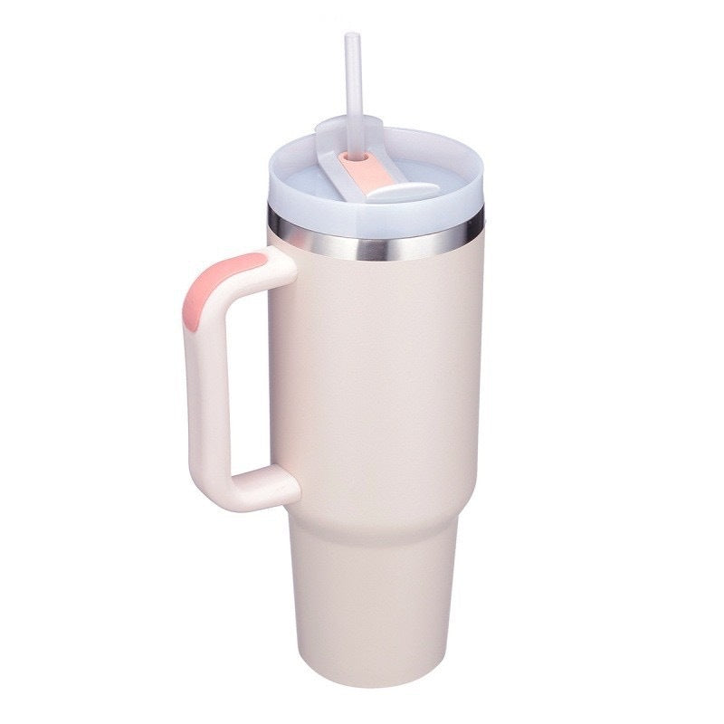 H2.0 40oz Handle Cup Stainless Steel Car Cup Thermal Vacuum Double Layer Portable Cup