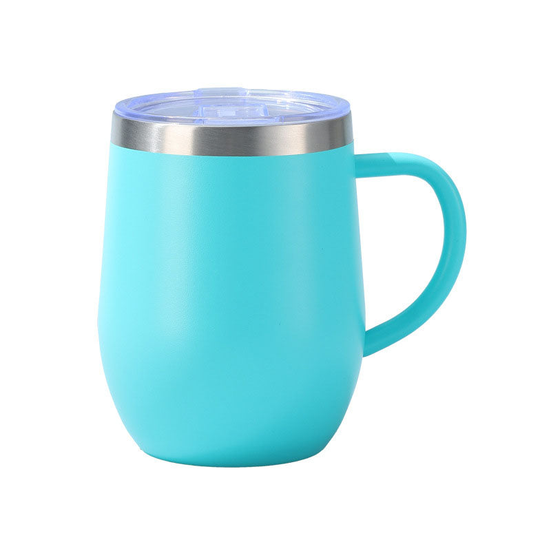 Vacuum 12oz Handle Eggshell Cup Stainless Steel Coffee Mug