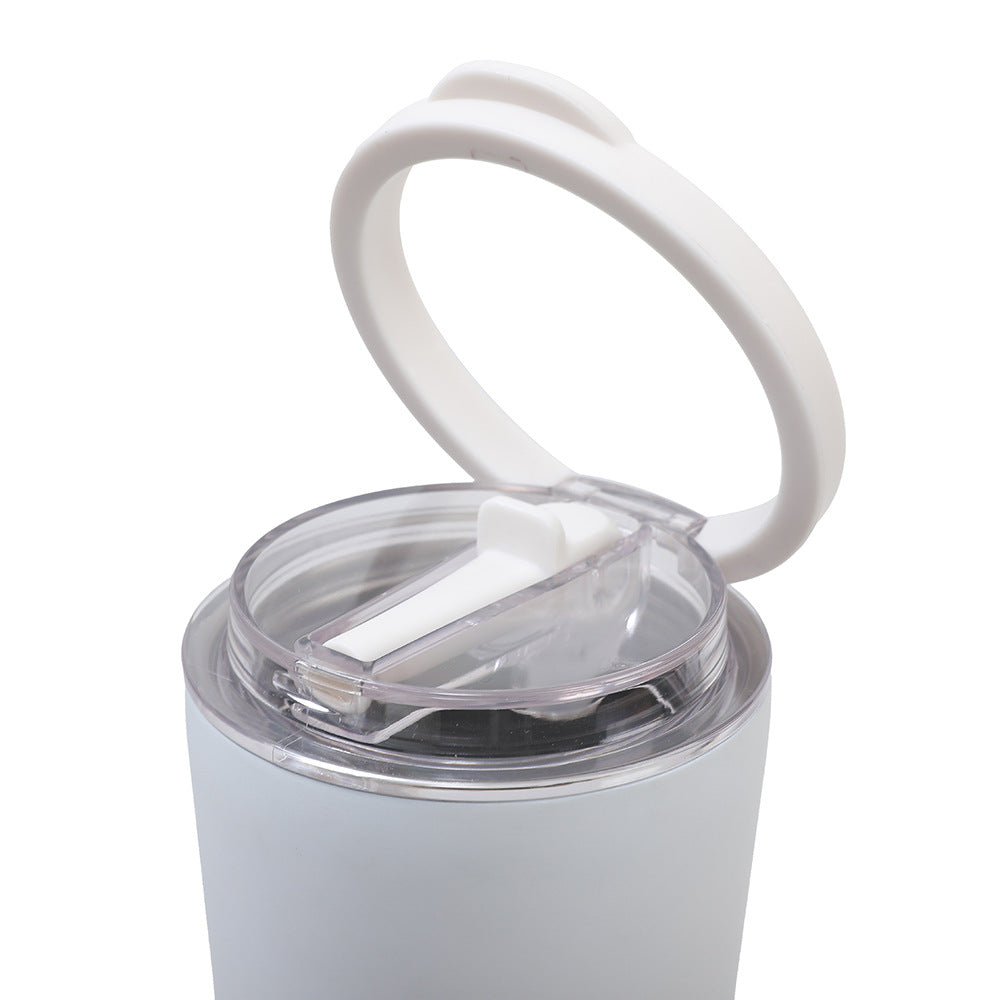 710ml/850ml Circular handle folding straw stainless steel tumbler