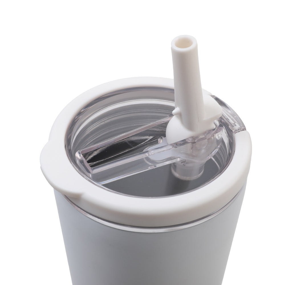 710ml/850ml Circular handle folding straw stainless steel tumbler