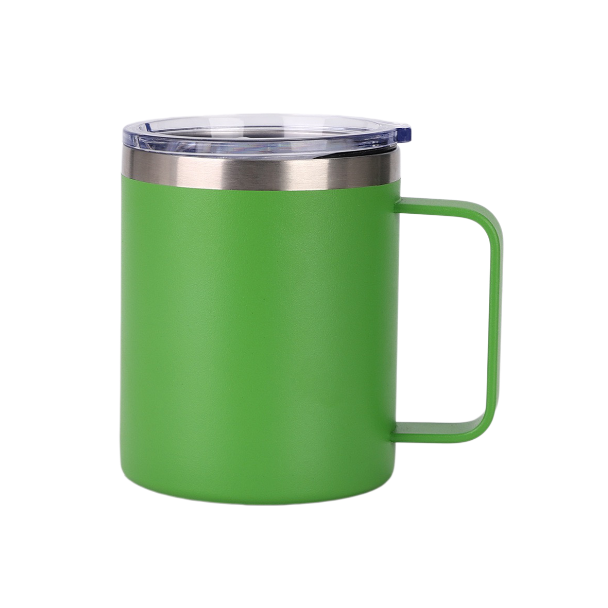 12 oz handle coffee mug 304 stainless steel insulated cup portable lid beer mug