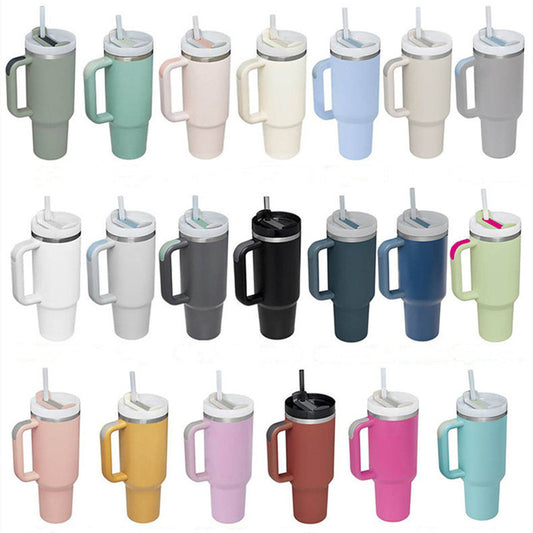 H2.0 40oz Handle Cup Stainless Steel Car Cup Thermal Vacuum Double Layer Portable Cup