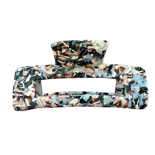 Acetic Acid Claw Clip for Hair 10CM Rectangle Hollow Hair Claw