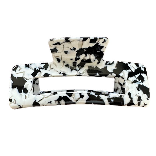 Acetate Black Claw Clips 10CM for Women Thick Hair