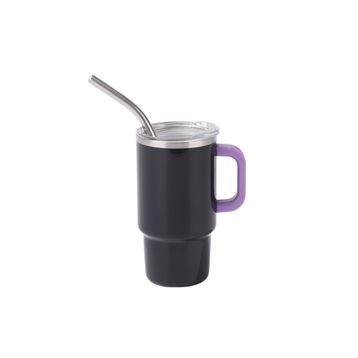 4oz Small Wine Glass With Plastic Handle Mini Double-layer Car Cup Stainless Steel Mug