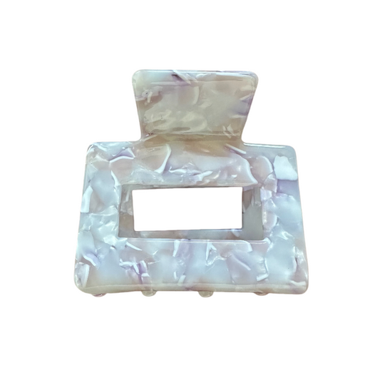 White Hair Claw Clips 5CM Acetic Acid