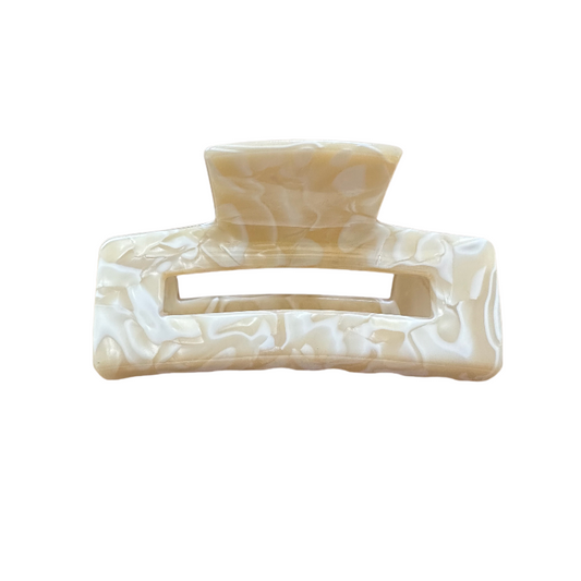 Beige Hair Claw Clips 7.5CM for Women Hair