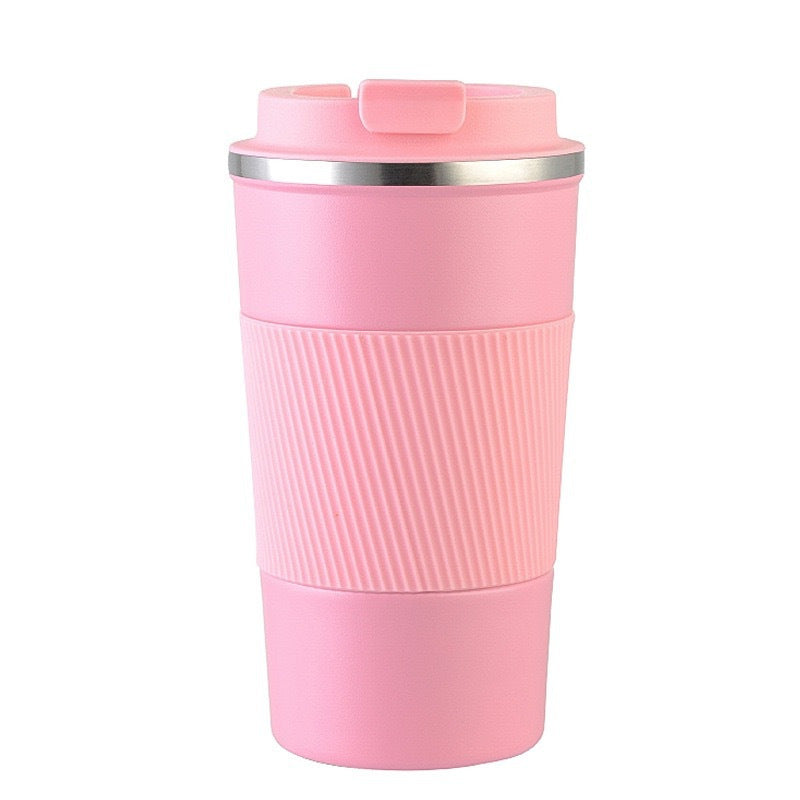 380ml 510ml Stainless Steel Coffee Cup With Silicone Sleeve Gift Cup CeramicInsulated Cup