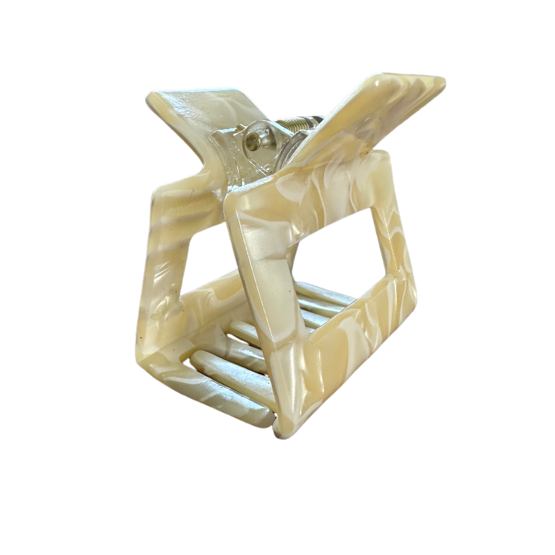 Acetate Mini Hair Clips Claw 5CM Hollow Square Claw Clips