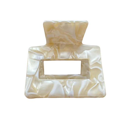 Acetate Mini Hair Clips Claw 5CM Hollow Square Claw Clips