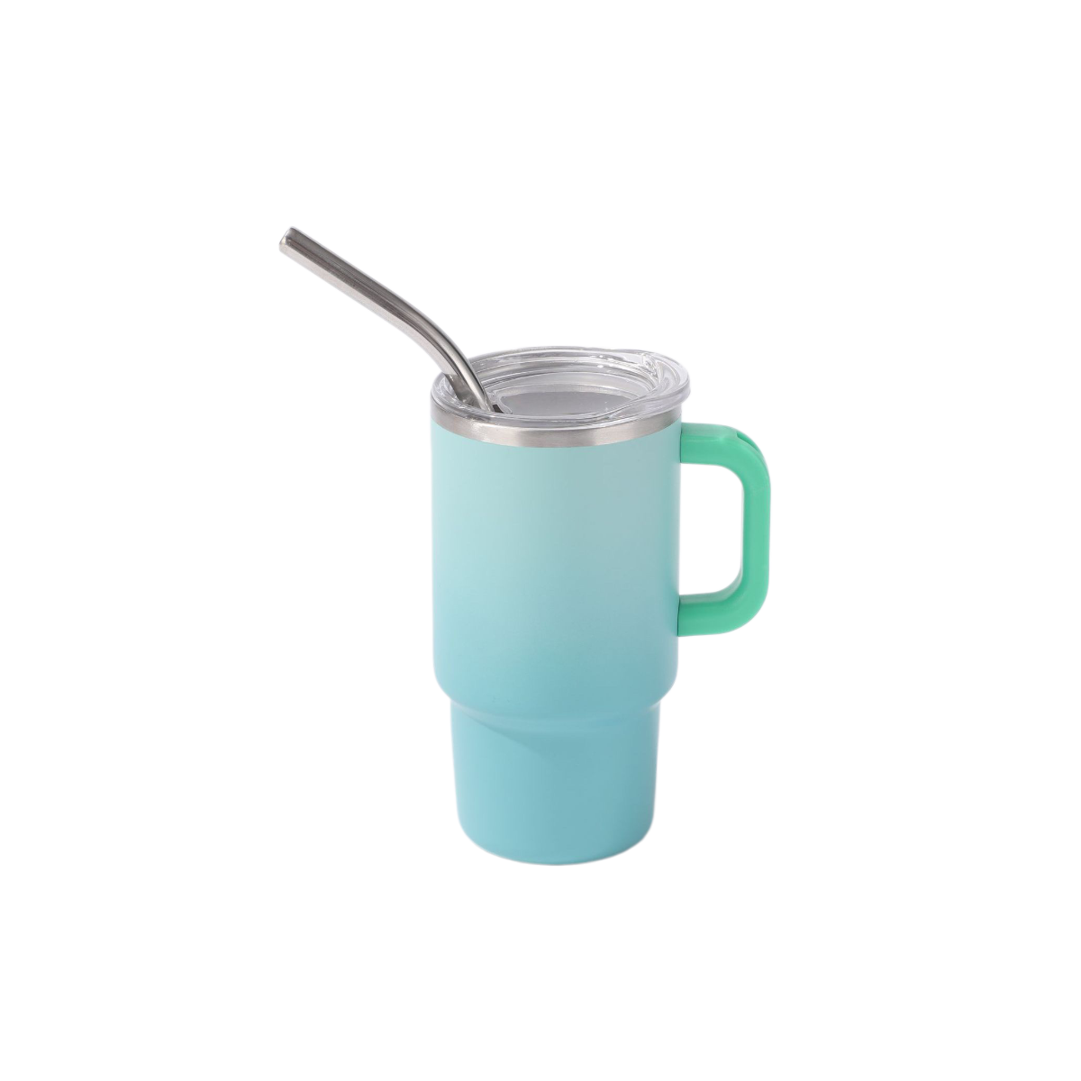 4oz Small Wine Glass With Plastic Handle Mini Double-layer Car Cup Stainless Steel Mug