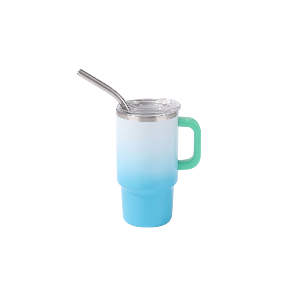 4oz Small Wine Glass With Plastic Handle Mini Double-layer Car Cup Stainless Steel Mug