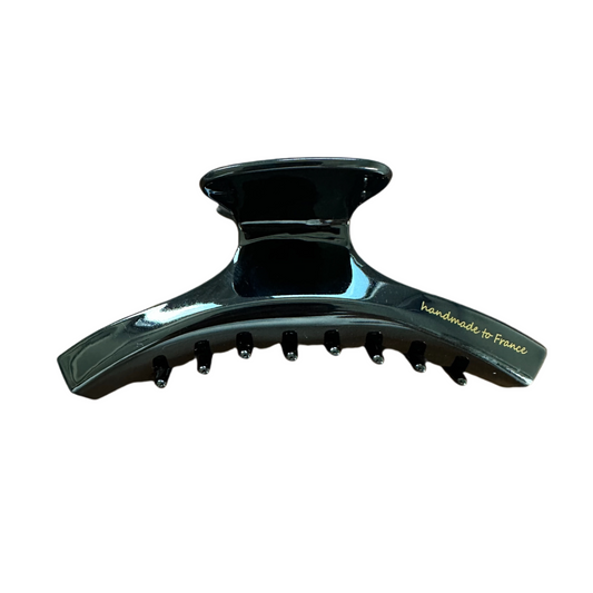 11.5cm Large Black Claw Clip With Logo for Long Thick Hair